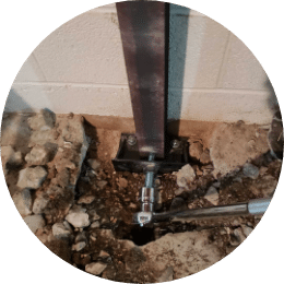 Wall Anchor Tie Backs | Summit Basement Company | Akron OH