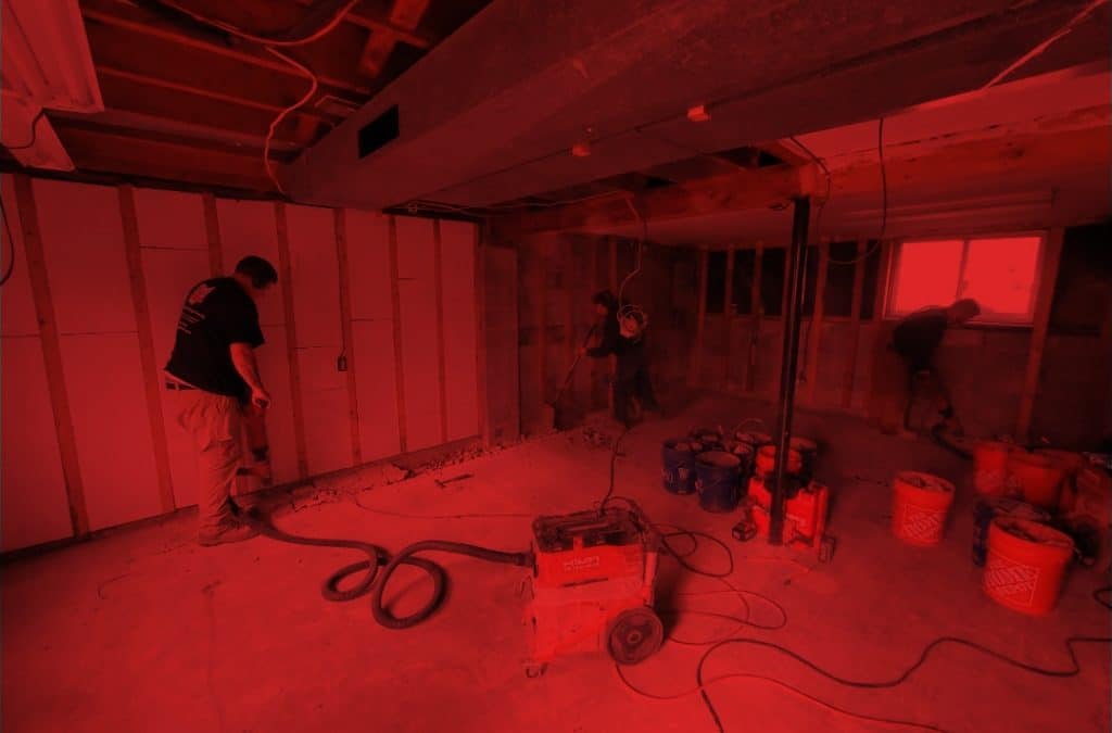 Healthy dry basement coming soon!