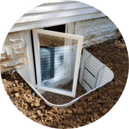 Basement Egress Window | Egress Window Open | Summit Basement Company 