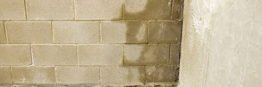 Wet basement walls