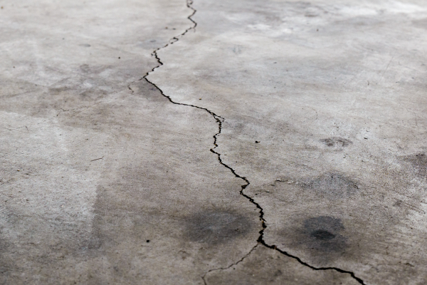 Cracked floor