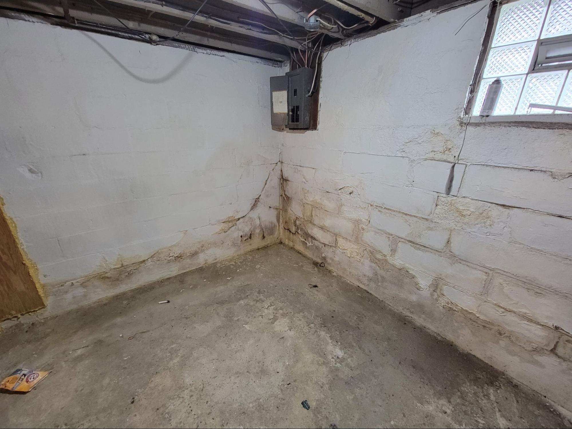 Musty, damp basement