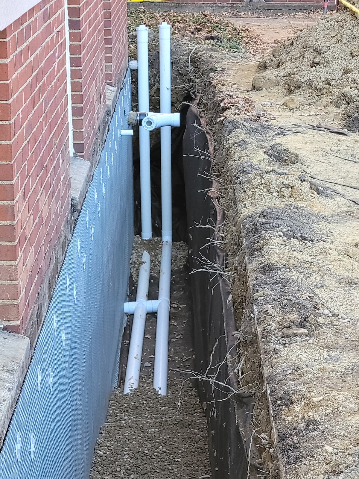 Exterior drains